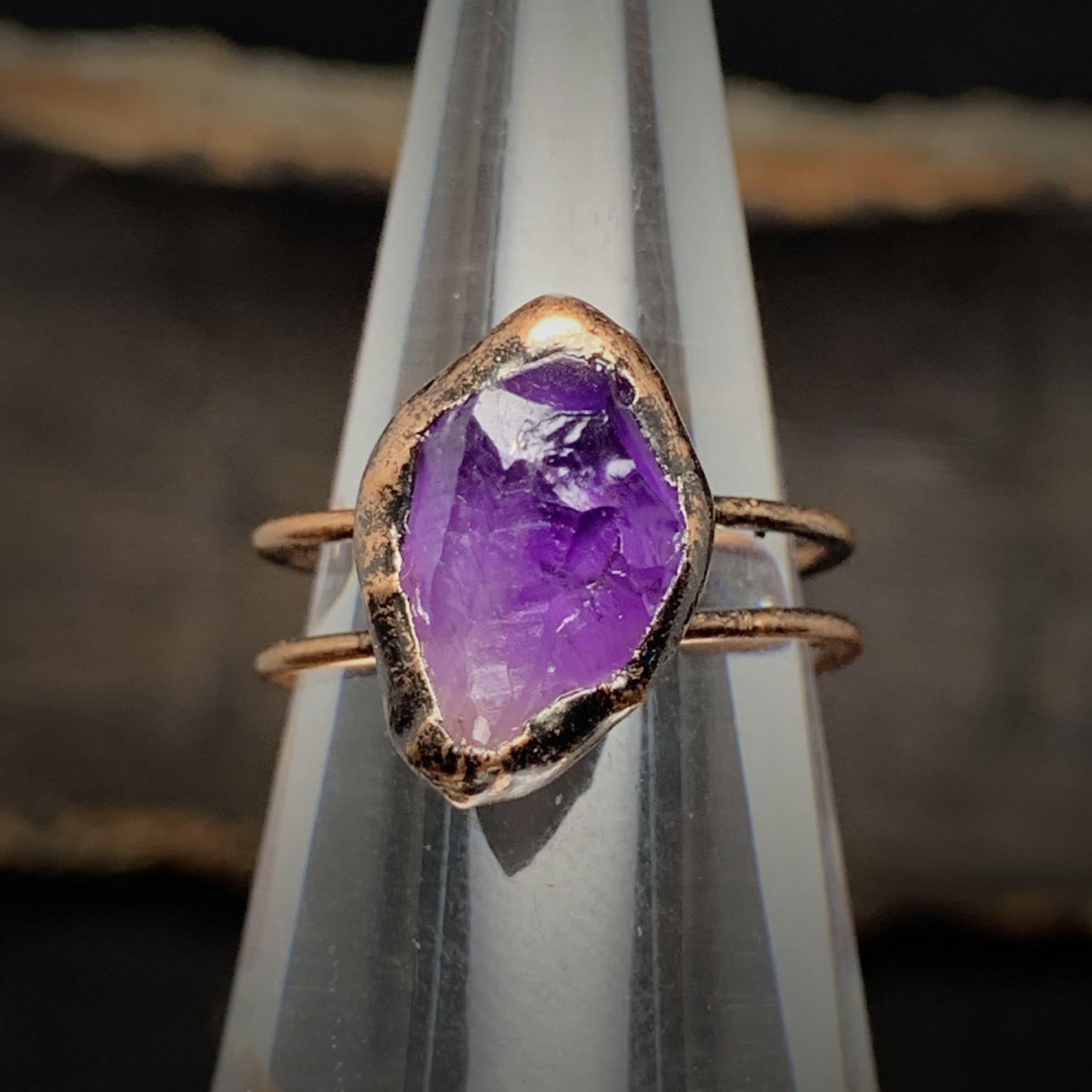 Selina - Natural Raw Birthstone Ring for Women