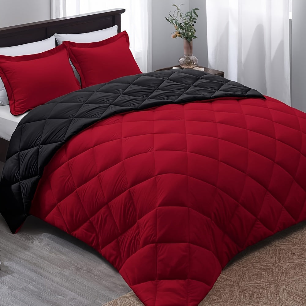 Reversible Microfiber Comforter - All-Season