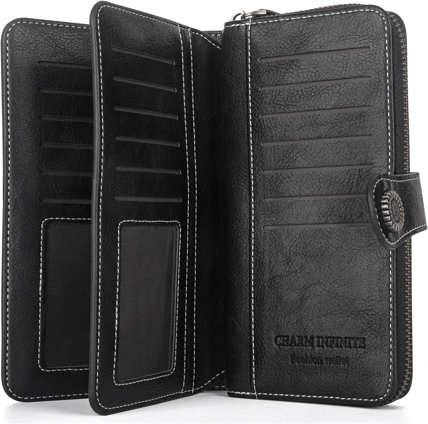 LeatherMax - RFID Leather Wallet with Wrist Strap