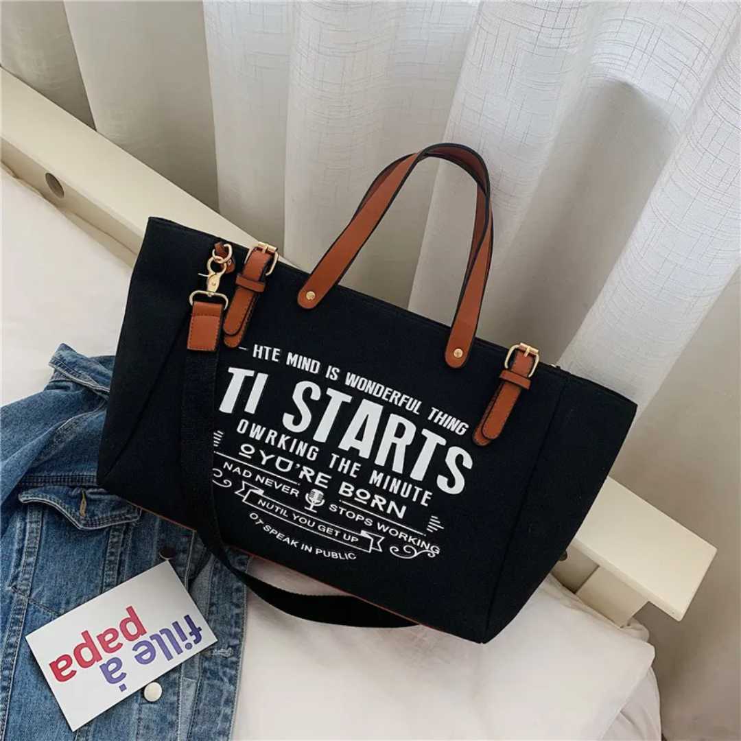 Lexie - Spacious Canvas Tote
