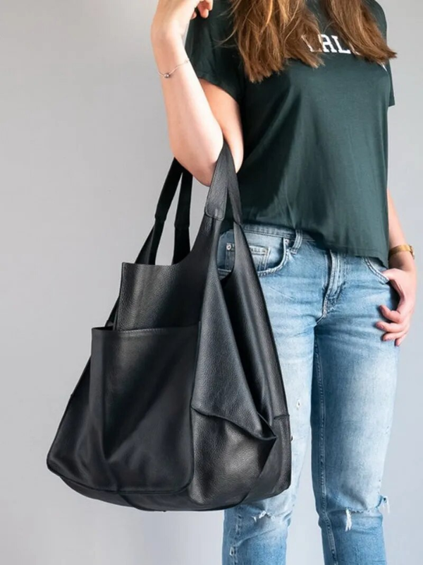 Maxine Tote - PU Leather Beach Bag