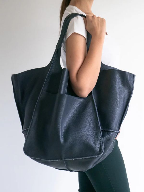 Maxine Tote - PU Leather Beach Bag