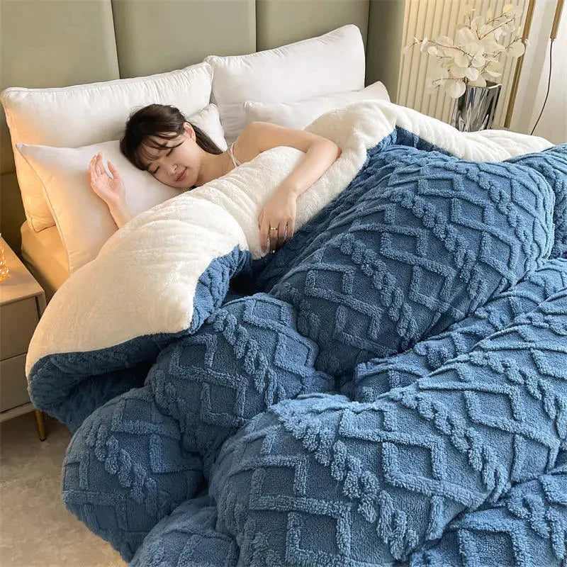 SereneSleep Winter Duvet Cover - Cozy Fleece Set