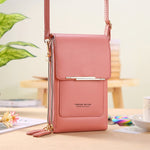TouchStyle Bag - Elegant Leather Crossbody with Phone Holder