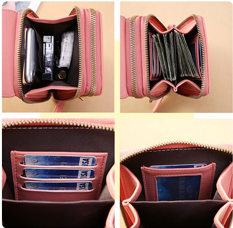 TouchStyle Bag - Elegant Leather Crossbody with Phone Holder
