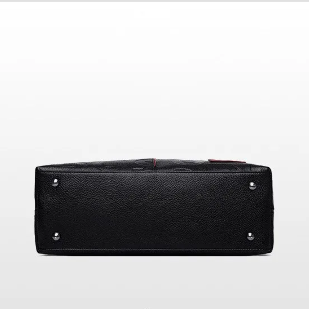 Kaye Tote - Spacious Leather Handbag with Crossbody Strap