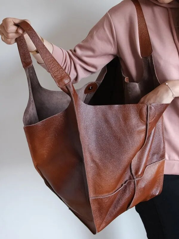 Maxine Tote - PU Leather Beach Bag
