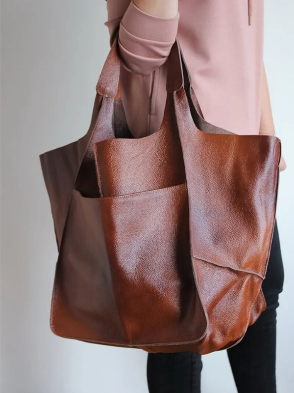 Maxine Tote - PU Leather Beach Bag