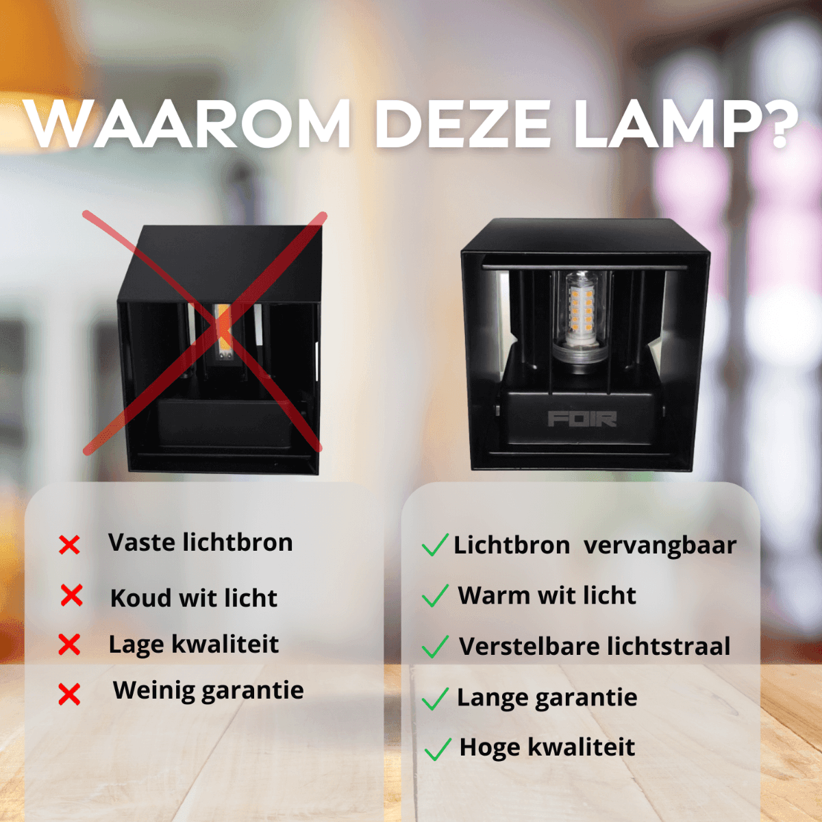 AceGlow - Outdoor Wall Light with Dusk Sensor (IP65)
