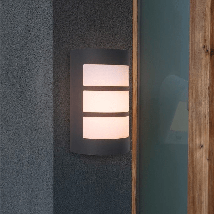Nila Outdoor Light - Grey E27 Outdoor Wall Light