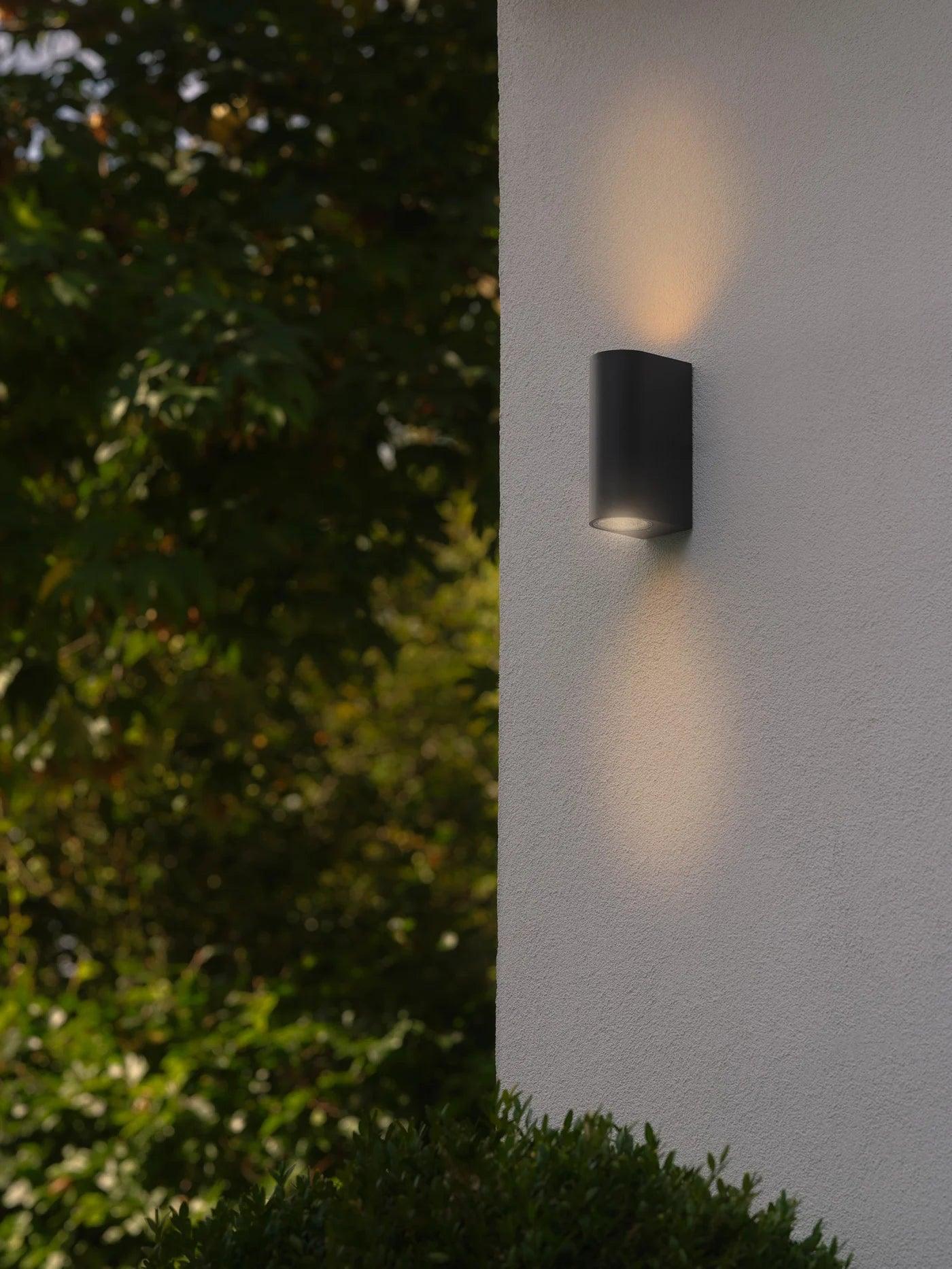 Dion Outdoor Lamp - Oval Up-Down LED Wall Light