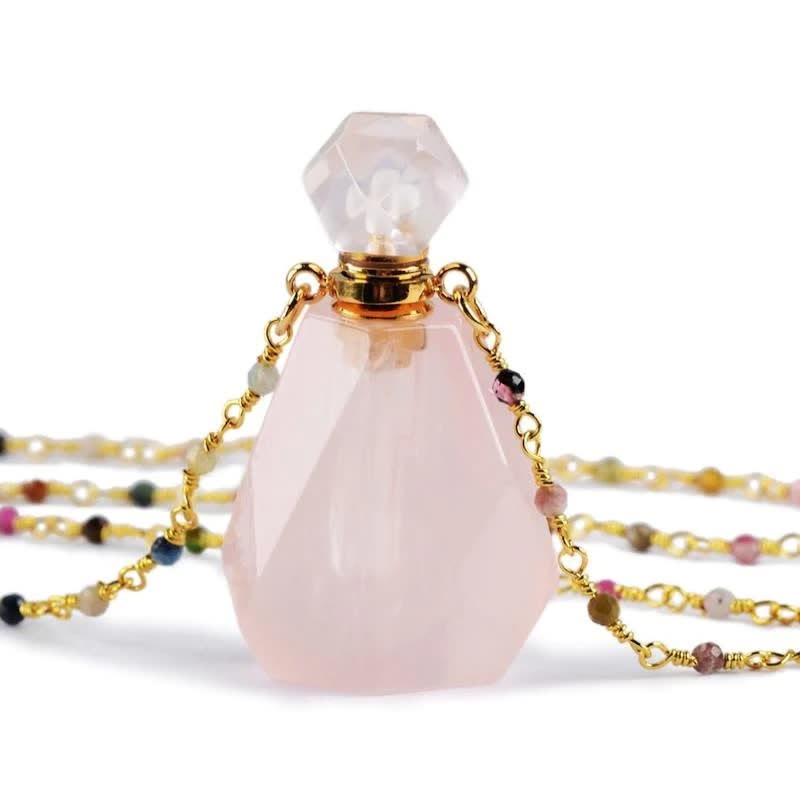 Iris - Crystal Perfume Bottle Necklace for Women