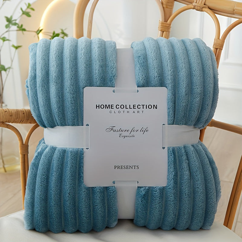 Flannel Polyester Blanket - Comfort & Warmth