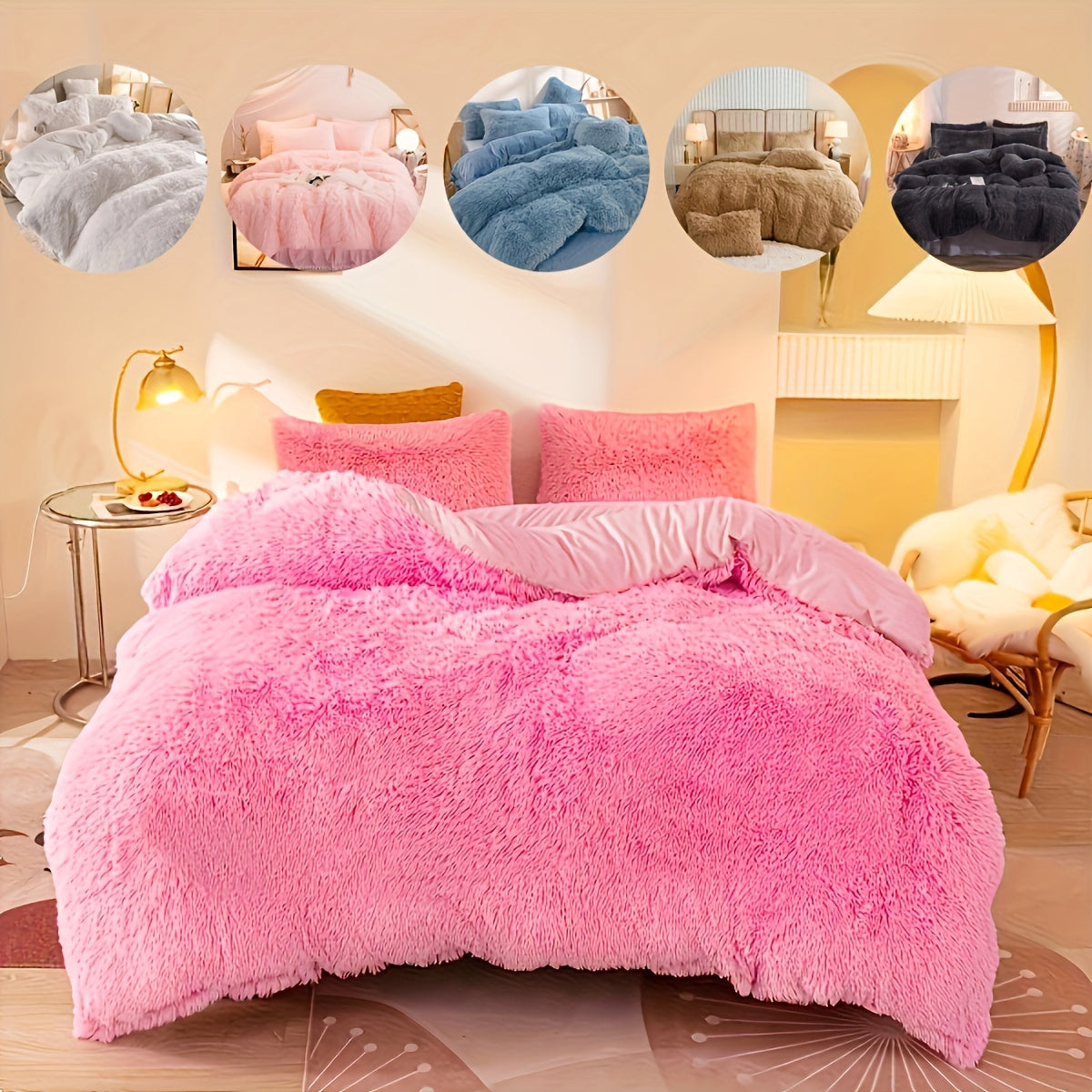 Luxe Velvet Duvet Cover Set - Soft Comfort