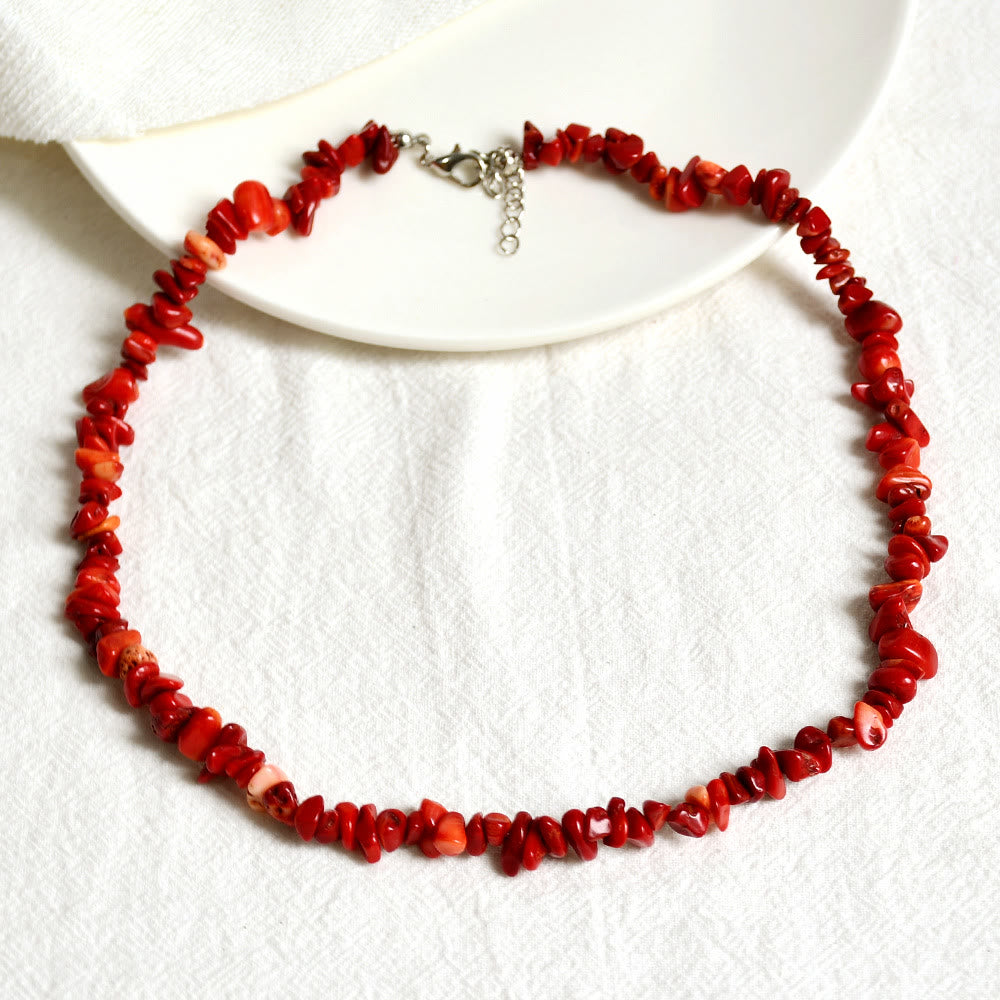 Lina - Elegant Polished Crystal Gemstone Necklace for Women