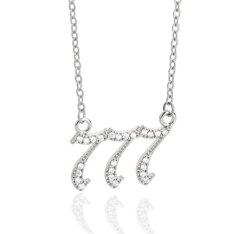 Zirconia - Angel Numbers Necklace for Women