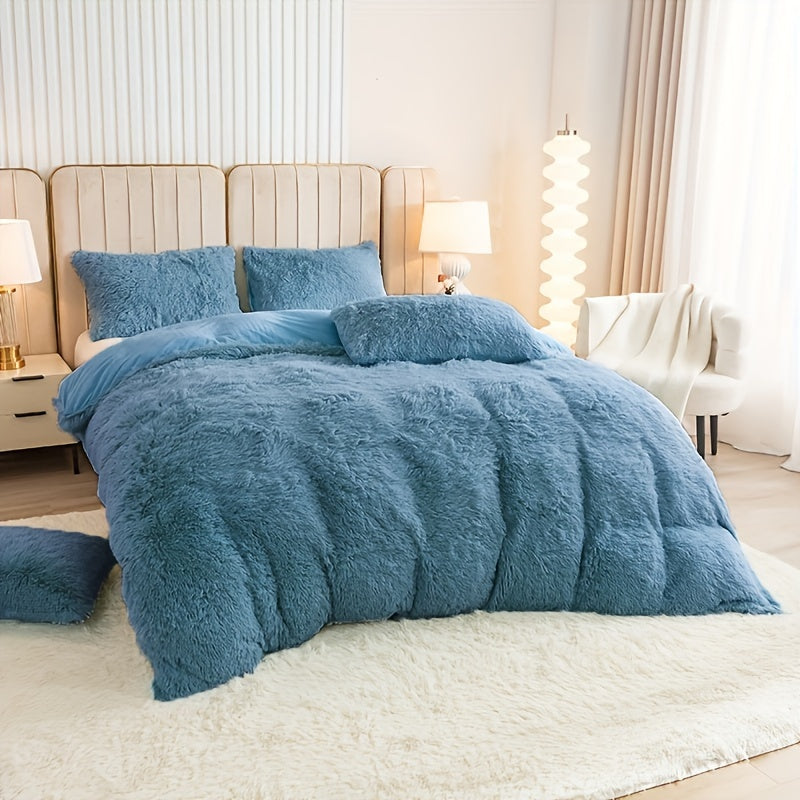 Ultra-Soft Plush Duvet Cover Set - Zipped