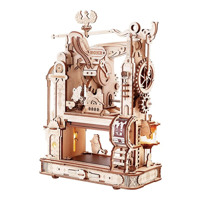 PressMaster 3D Puzzle - Historic Printing Press DIY Model Kit