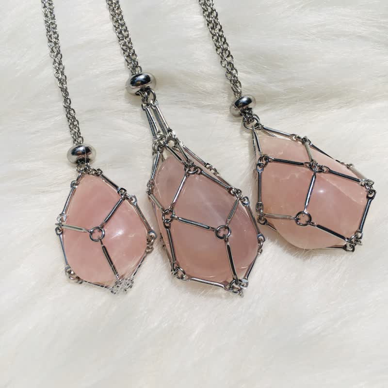 Iris - Natural Crystal Pendant Necklace for Women