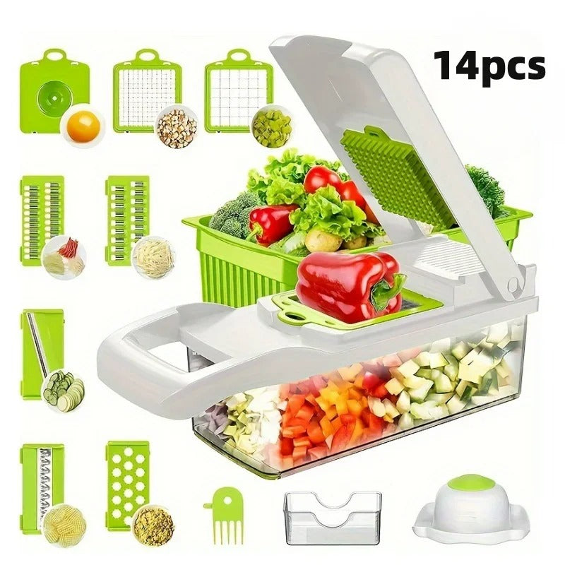 SliceMaster - 14-Piece Vegetable Slicer Set