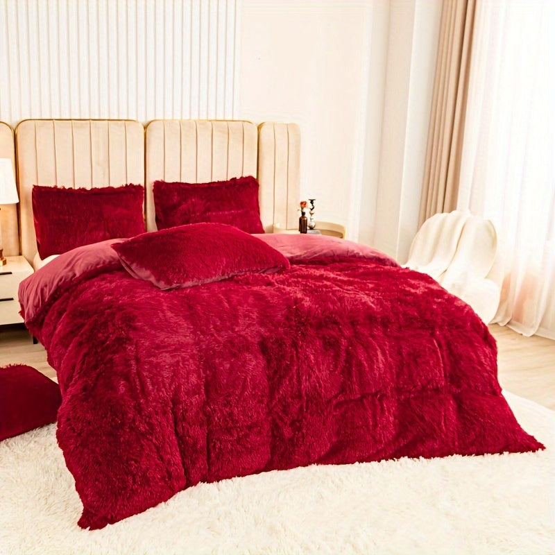 Ultra-Soft Plush Duvet Cover Set - Zipped