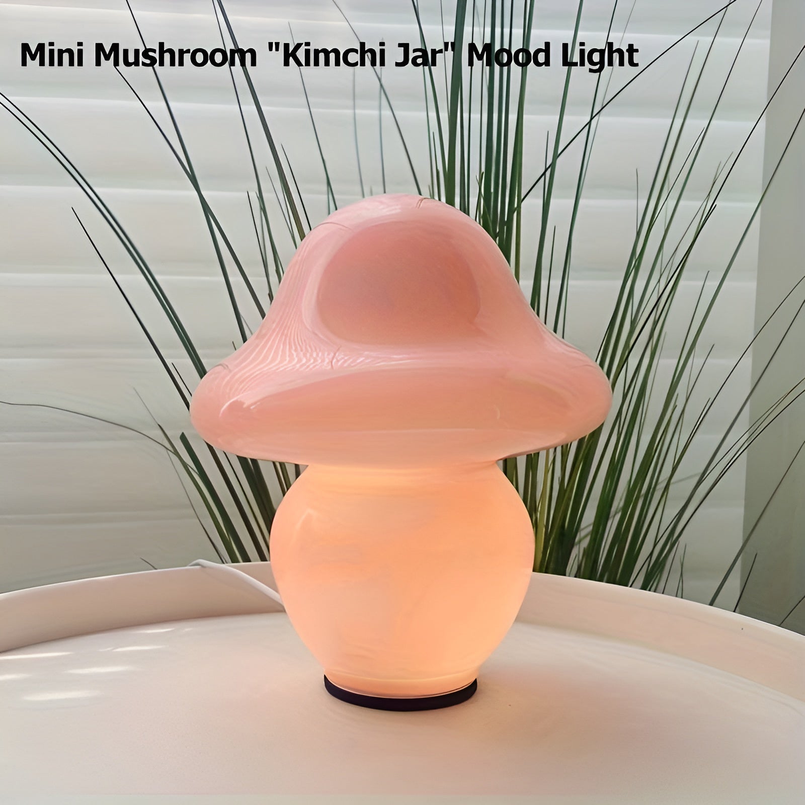 MushroomDream Glass Lamp - Decorative LED