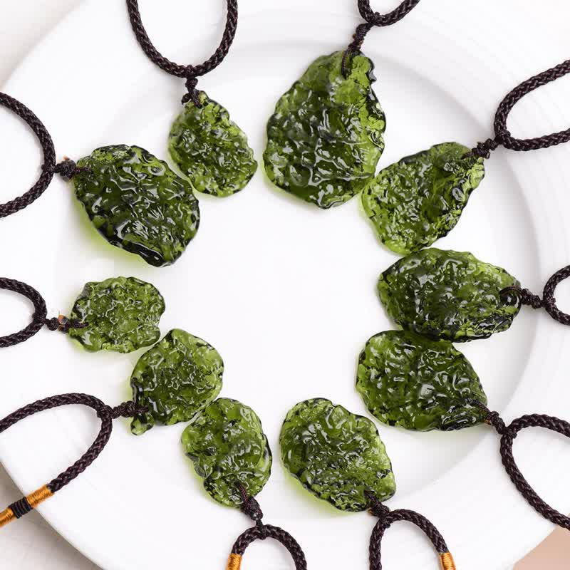 Alina - Green Moldavite Purification Pendant Necklace