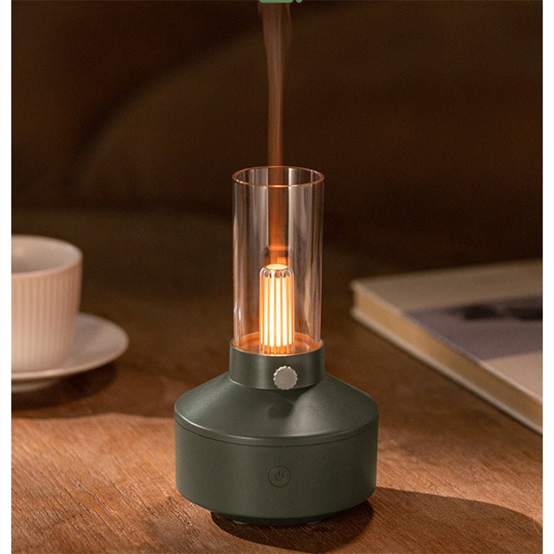 GlowMist - Aromatherapy Diffuser with Flame Night Light
