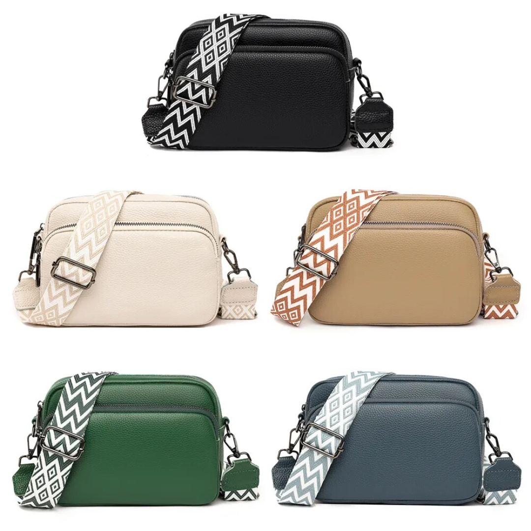 Carrie - Modern Leather Messenger Bag