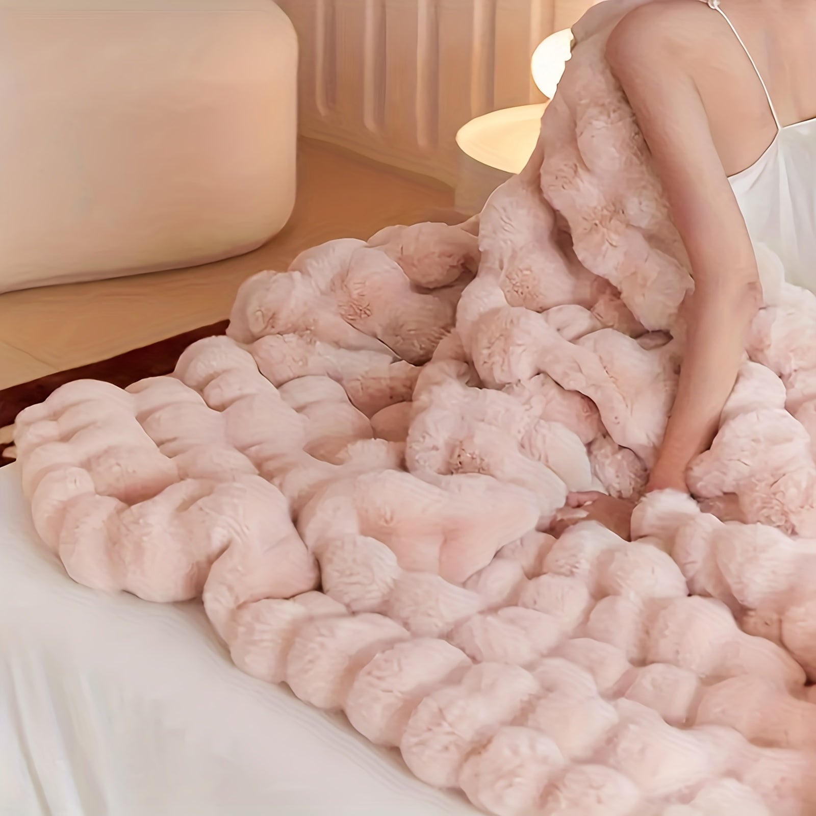 Rabbit Fleece Blanket - Soft & Durable Luxury