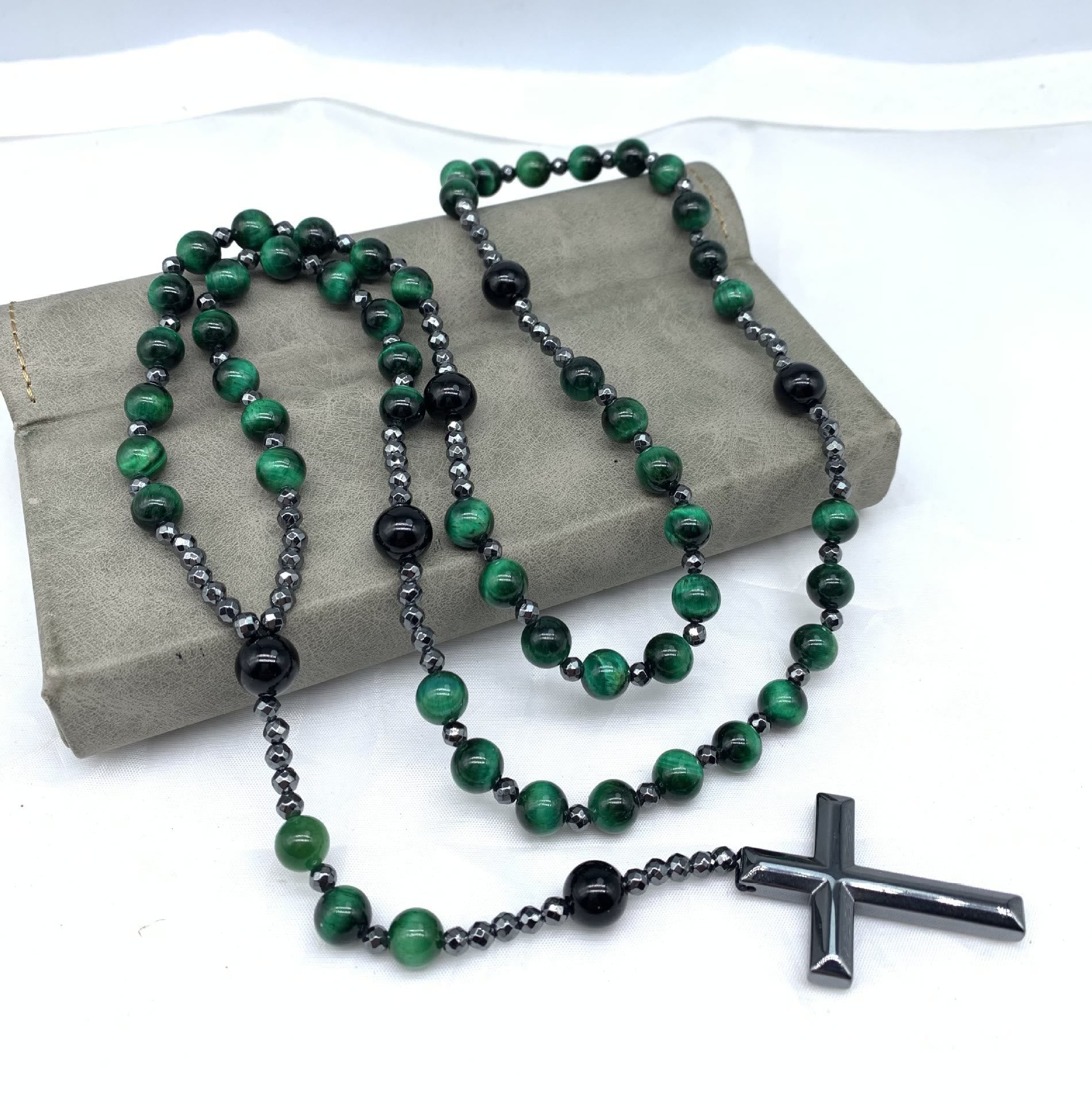 Orion - Tiger Eye Rosary Necklace