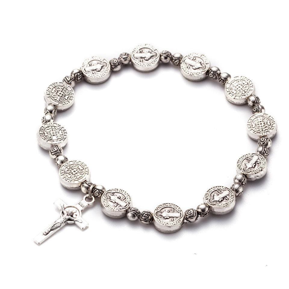 Gold & Silver - Christian Cross Bracelet