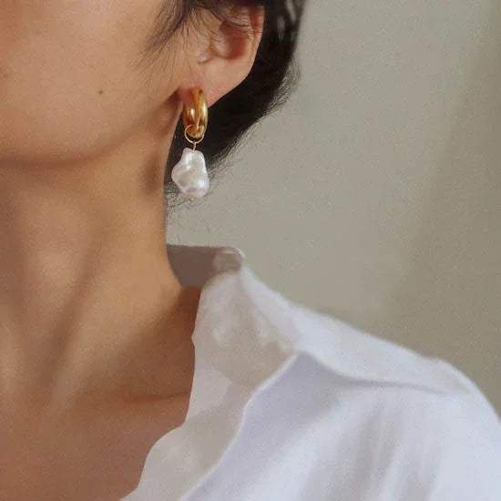 Isadora - Baroque Pearl Earrings for Women