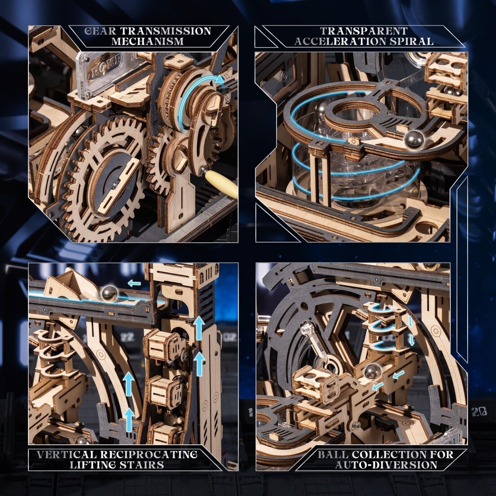 SpaceCraft 3D Puzzle - Electric Futuristic Model Building Kit