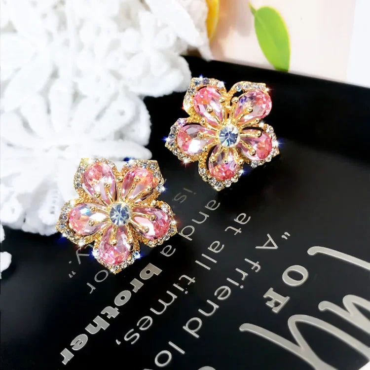 Flora - Flower Zirconia Earrings for Women