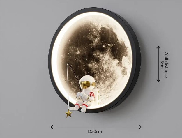Spacelume Moon LED Wall Lamp - 3D Light