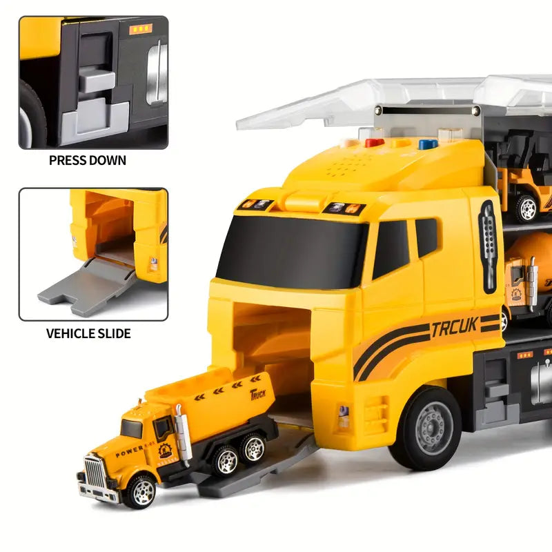 CreativePlay - Construction Vehicle Toy Set