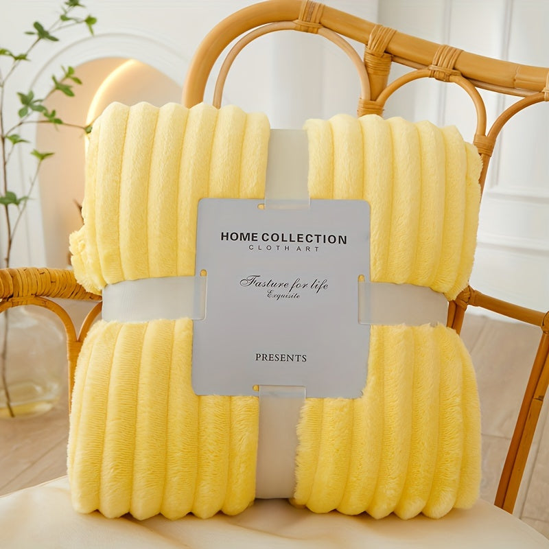 Flannel Polyester Blanket - Comfort & Warmth