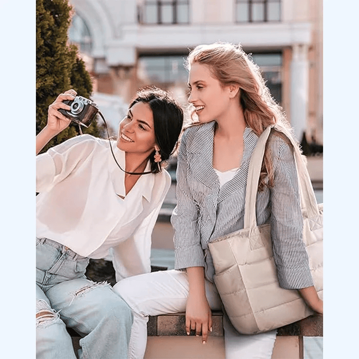 FlexiPuff Bag - Spacious Modern Everyday Handbag
