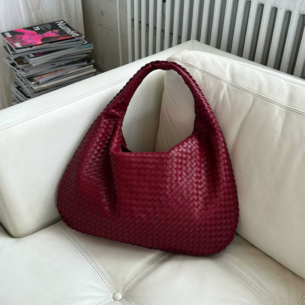 WeaveLux Bag - Elegant Woven Women's Shoulder Bag