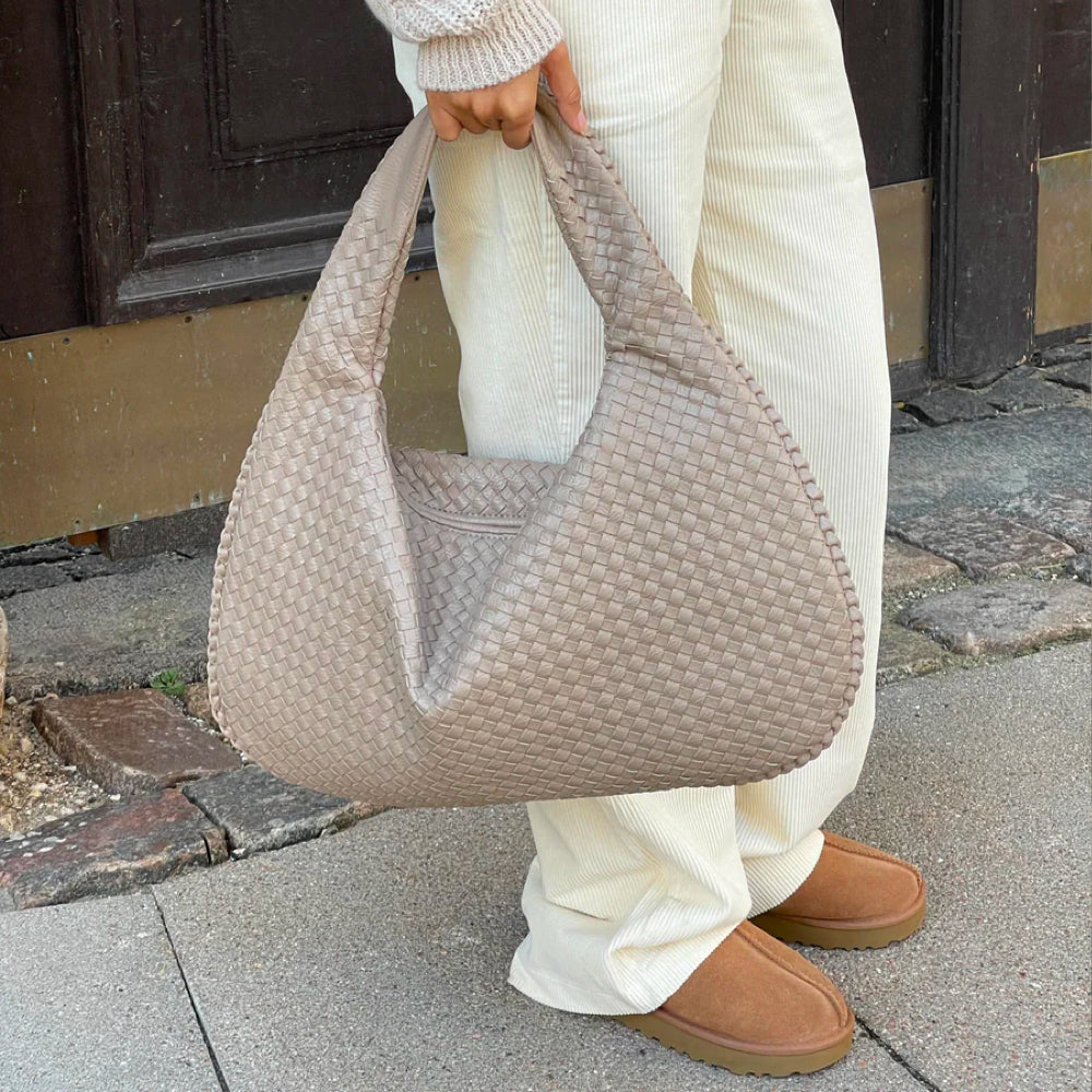 WeaveLux Bag - Elegant Woven Women's Shoulder Bag