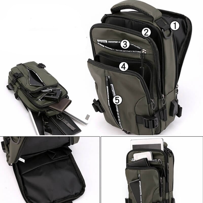 CityTrek Bag – Waterproof Oxford Crossbody