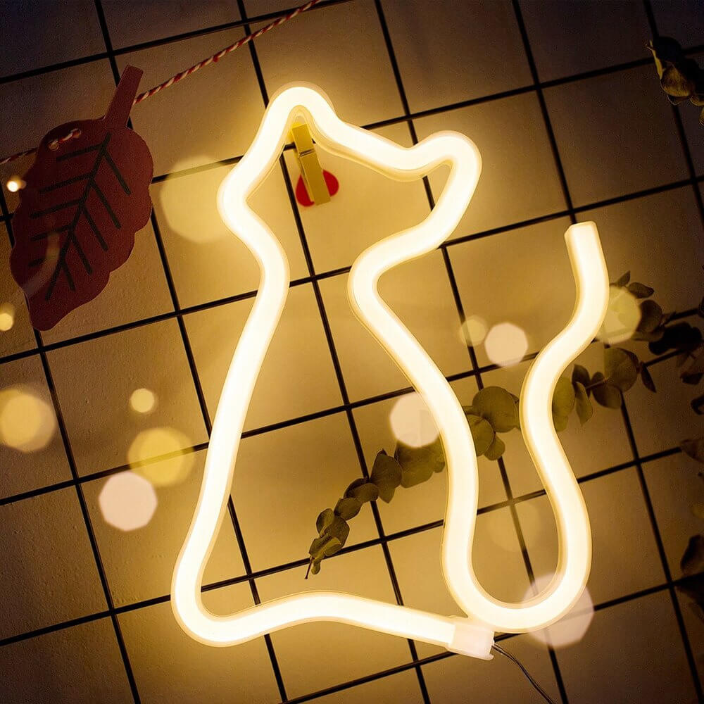 Kitty Neon Lamp - Trendy LED Mood Light