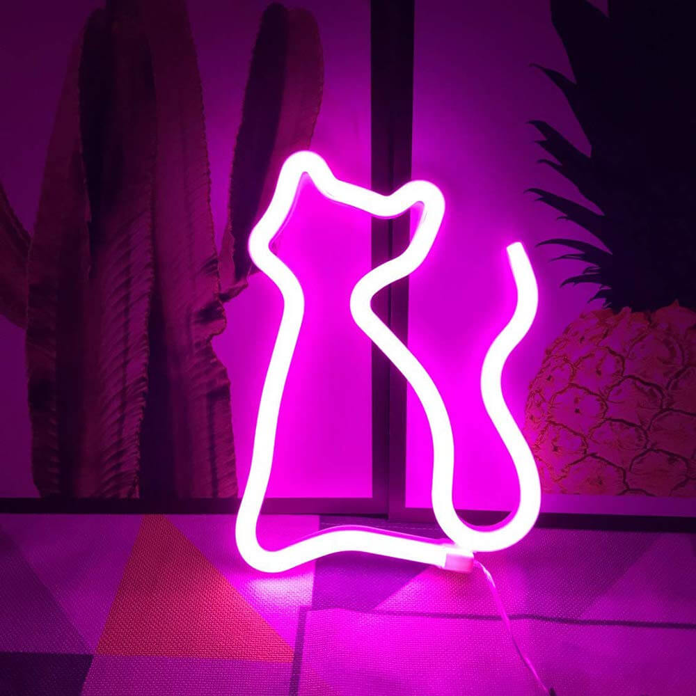 Kitty Neon Lamp - Trendy LED Mood Light