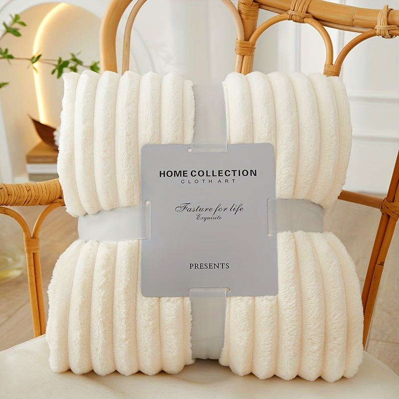 Flannel Polyester Blanket - Comfort & Warmth