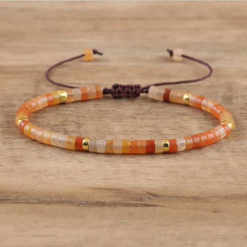 Seraphina - Braided Natural Stone Bead Bracelet for Women
