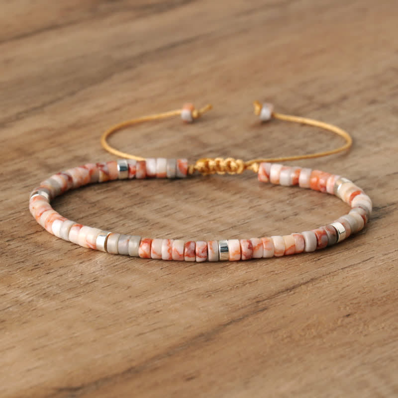 Seraphina - Braided Natural Stone Bead Bracelet for Women