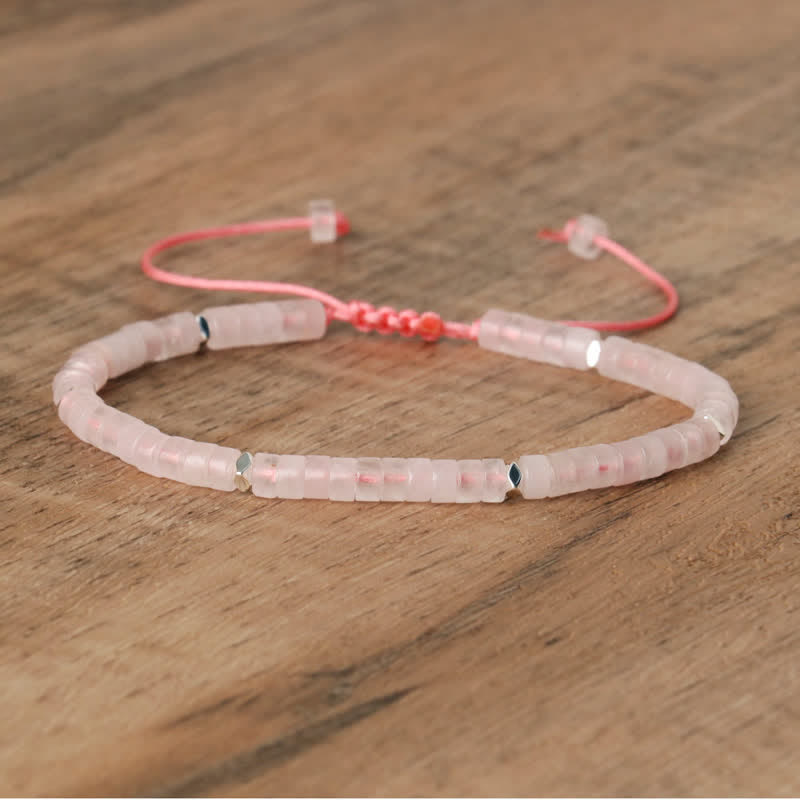 Seraphina - Braided Natural Stone Bead Bracelet for Women
