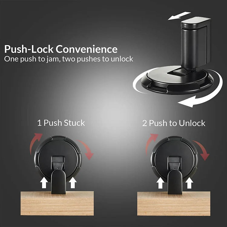 Mechanical Door Stopper - Stylish Metal Stop