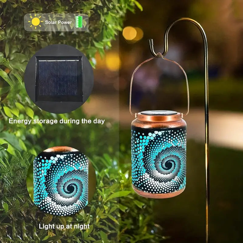 Solara Glow - Artistic Weatherproof LED Garden Lamp